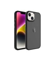 Apple iPhone 14 Plus Uyumlu Kılıf Buzlu Sert PC Zore May Kapak (Siyah)