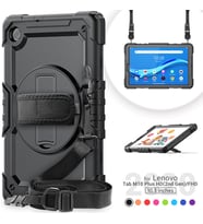 Lenovo Tab M10 FHD Plus 10.3 TB-X606F TB-X606X Kılıf Defender Askılı Pars Case F (Siyah)