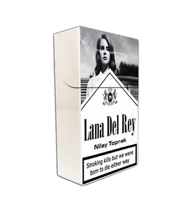 Lana Del Rey Baskılı Kişiye Özel İsimli Standart Boy Sigara Kutusu / Tabakası