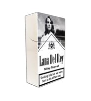 Lana Del Rey Baskılı Kişiye Özel İsimli Standart Boy Sigara Kutusu / Tabakası