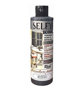 Rich Selfy Decor Vernikli Boya 240 cc 872 ANTRASİT 