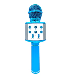 Karaoke İçin Uygun Mavi Karaoke Bluetooth Mikrofon Mavi