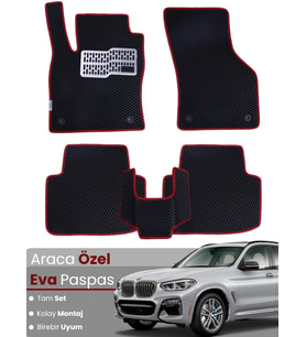 BMW X3 G01 (2017-2024) Uyumlu EVA Paspas Tam Set–Araca Özel,Su Geçirmez,Hızlı ve Kolay Montaj
