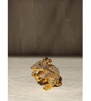 Swarovski Taşlı Fare Mücevherlik / Dekoratif Biblo (Beyaz)