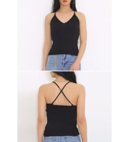 Zhlbutik Arkası Çapraz Bluz Siyah 6060.352
