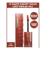 Maybellıne Super Stay Vinyl Ink Uzun Süre Kalıcı Likit Parlak Ruj 130 Extra