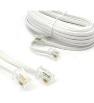 Telefon Kablo, RJ11 Bağlantı, 2 Pin Telefon Fax Kablosu (1 METRE)