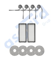 Roborock Saros Z70 Uyumlu 4 Yan Fırça 2 Filtre 4 Mop