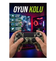 Dahili Hoparlörlü ve Kulaklık Girişli Titreşim Destekli Ergonomik Oyun Kolu