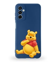 Samsung Galaxy M23 Uyumlu Lansman Kılıf Altı Kapalı İçi Kadife  Winnie-C Tasarımlı  Kapak (Şeffaf)