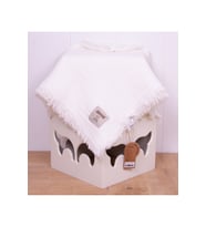Müslin Püsküllü 4 Katlı Müslin Battaniye 105x110cm Pamuksu Yumuşaklık