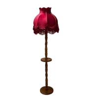 Bordo Sehpalı Vintage Lambader 170x45cm