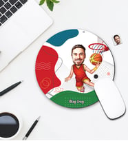 Kişiye Özel Karikatür Baketbolcu Tasarımlı Mouse Pad 091
