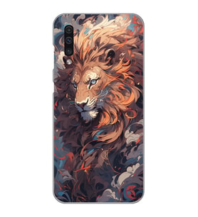Samsung Galaxy A50 - A30S - A50S Uyumlu Aslan Tasarımlı Şeffaf Telefon Kılıfı