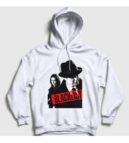 Presmono Unisex Beyaz Team The Blacklist Kapüşonlu Sweatshirt 183901tt