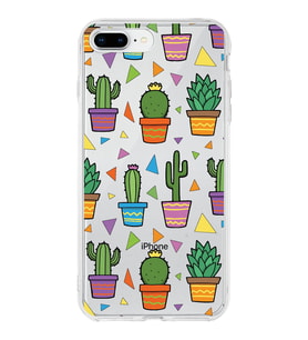 PrintiFy Apple  iPhone 7 Plus ile Uyumlu 1mm Slim Fit Water Color 4 Baskılı Şeffaf  Kılıf
