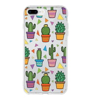 PrintiFy Apple  iPhone 7 Plus ile Uyumlu 1mm Slim Fit Water Color 4 Baskılı Şeffaf  Kılıf