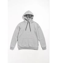 pilelistore- Erkek Uzun Kol Kapşonlu Basic Sweatshirt Hoodie - Gri