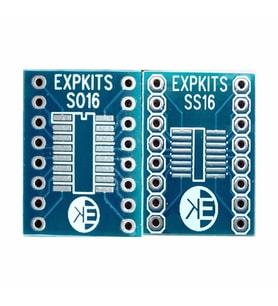 Soss16 Pcb ( So16 - Ssop16 ) Soıc16 Ssop16 To Dıp16 Çevirici Pcb