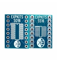 Soss16 Pcb ( So16 - Ssop16 ) Soıc16 Ssop16 To Dıp16 Çevirici Pcb