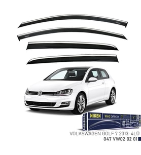 Drs Tuning Uyumlu Golf 7 2013 Ve Sonrası Kromlu Cam Rüzgarlı