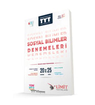 Limit Yayınları 2024 - 2025 Müfredat Yeni Nesil TYT COĞRAFYA DENEMLERİ (Çok Renkli)