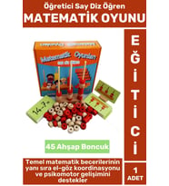Eğitici Temel Matematik Bilgisi El-Göz Koordinasyonu Algı Psikomotor Gelişimi Çocuk MATEMATİK OYUNU