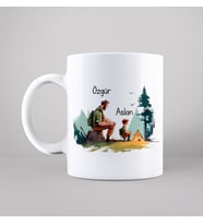 Baba & Oğul Tasarımlı Kupa Kişiye Özel