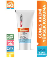 RBS Newwell Güneş Kremi Yüksek Koruma Spf 50+ Aloe Vera