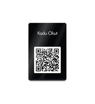 MEO 3'lü Paket - Kodu Okut Paneli - QR Kodlu Düz Pleksi Masaüstü Panel