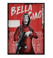 ekart La Casa De Papel Bella Ciao Dekoratif Mdf Tablo 32cm X44cm