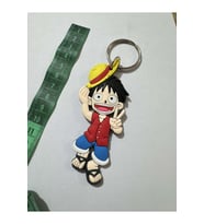 One Piece Monkey Luffy Çift Taraflı Anahtarlık veya Çanta Süsü (Çok Renkli)