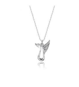 KUĞU 925 AYAR SWAROVSKİ KOLYE
