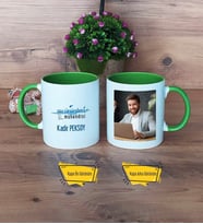 Su Ürünleri Mühendisi Kupa Bardak Yeşil Fotoğraflı Mühendisler Günü Hediyesi