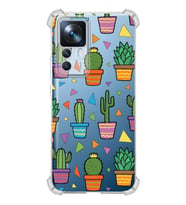 PrintiFy Xiaomi Mi 12T Uyumlu Water Color 4 Baskılı Şeffaf Köşe Korumalı Antişok Kılıf