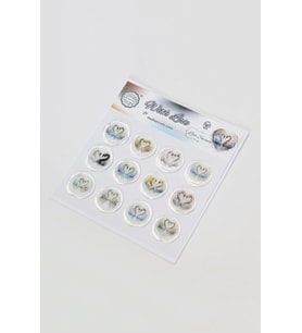 Mühürcüm 12 Adet Hazır Kendinden Yapışkanlı Kuğu Sticker Mühür KYSM112