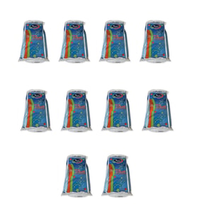 Omeyva Plastik Şeffaf Mavi Sup Kaşık - Tatlı Dondurma Kaşığı - 12.5 Cm. - 50 Adetlik 10 Paket
