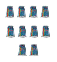 Omeyva Plastik Şeffaf Mavi Sup Kaşık - Tatlı Dondurma Kaşığı - 12.5 Cm. - 50 Adetlik 10 Paket