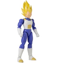 Bandai 16 Cm Dragon Ball Super Saiyan Vegeta Poz Verilebilir Figür, Dragon Stars Serisi (Krem)