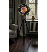 Eskitme 24 Saat Göstergeli Özel Tasarım Tripod Ayaklı Saat (Standart)