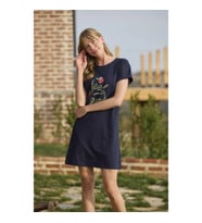 Arias Closet Meyve ve Yaprak Baskılı Dantelli Feel Good Gecelik