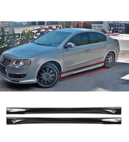Vw Passat B6 Yan Marşpiyel Seti Plastik 2 Adet Mat Siyah 2005 2006 2007 2008 2009 2010 karlık+ek+bodykit