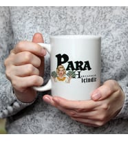 Para Harcamak İçindir Baskılı Beyaz Kupa