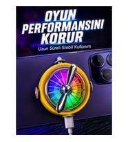 Mey İthalat® Telefon İçin RGB LED Manyetik Soğutma Fanı