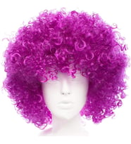 Koyu Mor Violet Renk Afro Bonus Parti Peruğu