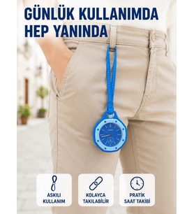 Pantolon Kemer Köprüsüne Takılabilir Askılı Analog Saat Mi Çanta Charmı
