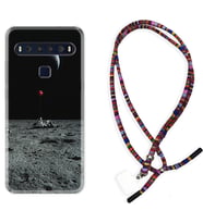 TCL 10L 10 Plus 10SE 20E 20SE 30 L7 Kılıf Boyun Asklı Rasta Silikon Astronoot Red Baloon 1608