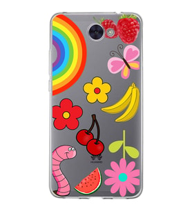 PrintiFy Huawei Y7 2017 ile Uyumlu 1mm Slim Fit Water Color 5 Baskılı Şeffaf  Kılıf