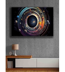 Koç stüdyo Modern tasarım kanvas tablo 50x70 (Çok Renkli)