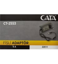 Cata 12 Volt 5 Amper Fişli Adaptör Ct-2553